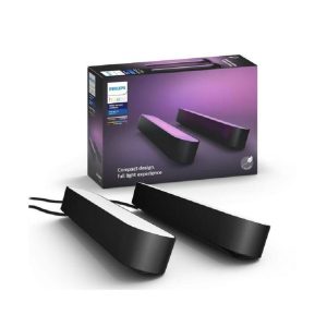 Pachet 2 Lampi LED RGB Philips Hue Play, 6.6W, 530